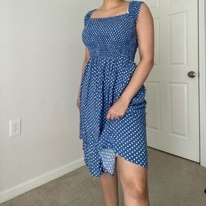 Blue Sucy Sheir Mini Dress